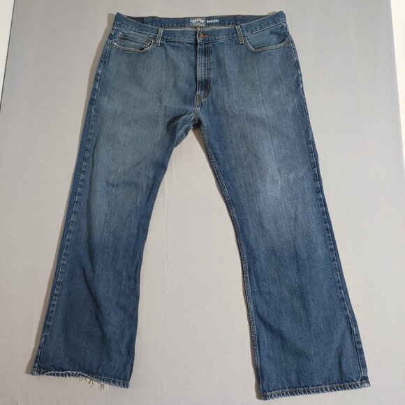 Signature by Levi Strauss jeans men's size W44/L32 denim blue colour bootcut - Picture 1 of 15